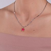 Колье Moon Paris, Kids, с подвеской-смайл, MK-23.03-012 розовый