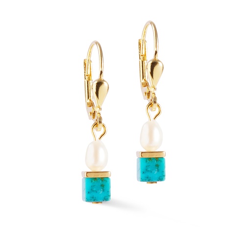 Серьги Coeur de Lion Turquoise-Green, 1126/20-0605 фото 8