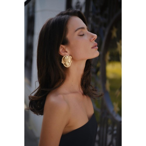 Серьги Moon Paris, античное изображение, Mo-Y25.06-020.13 золотистый фото 2