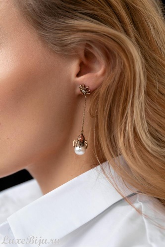 Серьги Fiore di Firenze OR2210-1 GRANAT фото 2