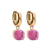 Серьги Qudo FIRENZE (G) Padparadscha, 107001/20-4308