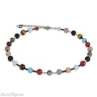 Колье Coeur de Lion Multicolor Gemstone 4887/10-1561