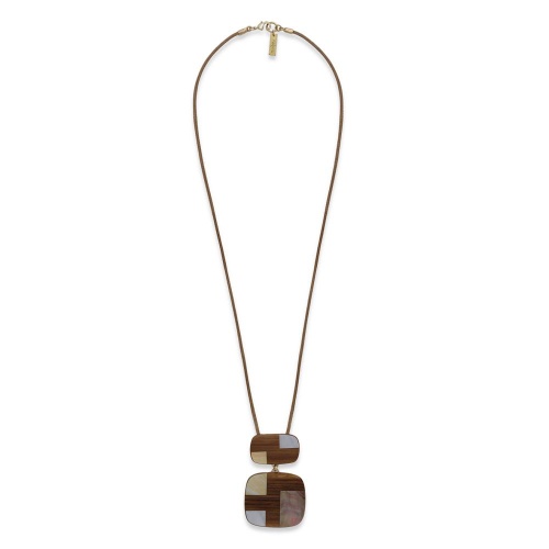 Колье Nature Bijoux, Kamakura, с бамбуком и перламутром, NB26.2-15-43990 коричневый