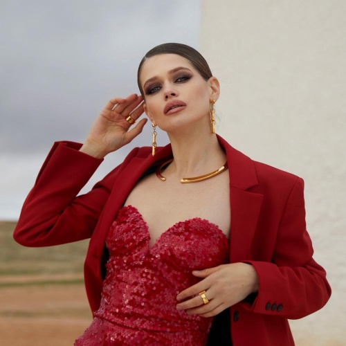 Кольцо VIDDA, Powerful, незамкнутое, металл, VD23-01690 золотистый, 16,5 фото 9