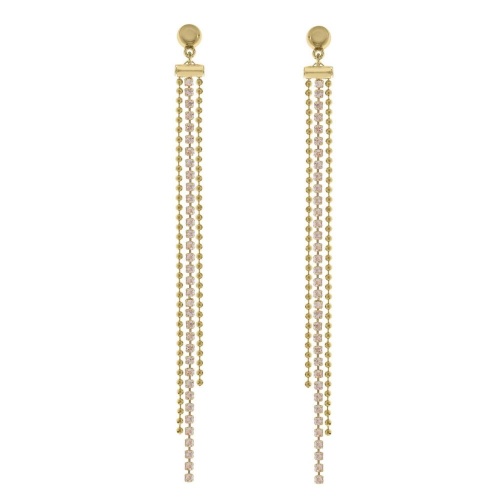 Серьги VIDDA, Eternity, с кристаллами Swarovski, VD23.2-01788 янтарный