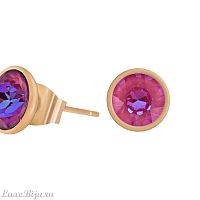 Пусеты Fiore Luna Lotus Pink Delite SWE298 LPD RG