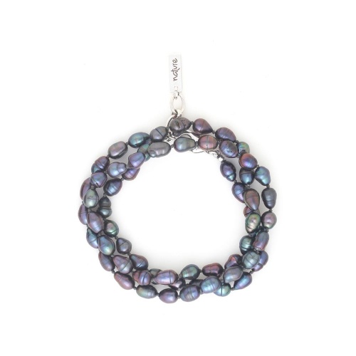 Браслет Nature Bijoux, Pebble Beach, в несколько оборотов, с жемчугом, NB25.2-13-44322 серый фото 4