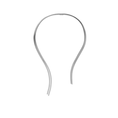 Колье Katerina Vassou, Singularity, гривна, минималистичный дизайн, KV25.2-404738S серебристый