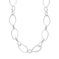 Колье VIDDA, Shadow, с овальными звеньями неправильной формы, VD25.2-02103 серебристый