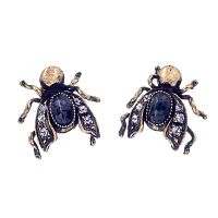 Серьги Alcozer&J, сапфир, кристаллы Swarovski, AL2406-OP4067C