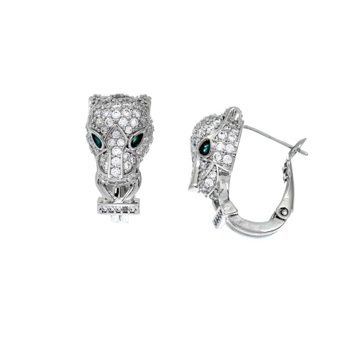 Серьги Moon Paris, анималистический дизайн, Mo-Y25.06-030.65 серебристый