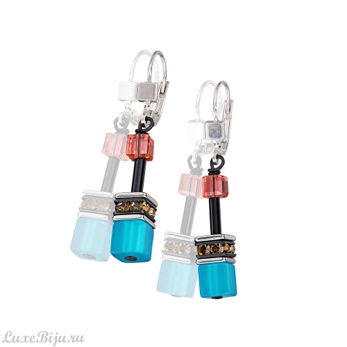 Серьги Coeur de Lion Multicolor Daylight 2 2838/20-1563