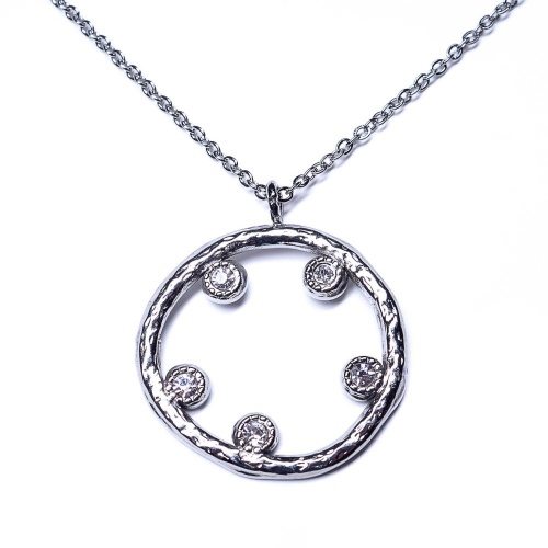 Колье Moon Paris, Ikita, с кристаллами, MIK-22.03-009 серебристый