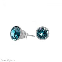 Пусеты Fiore Luna Light Turquoise SWE298 LTU S