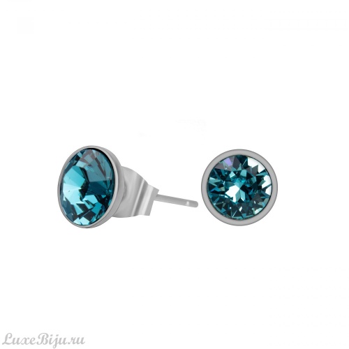 Пусеты Fiore Luna Light Turquoise SWE298 LTU S