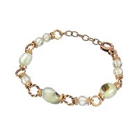 Браслет Alcozer&J, с перидотом и цитрином, AL-B48BE22-R мятный