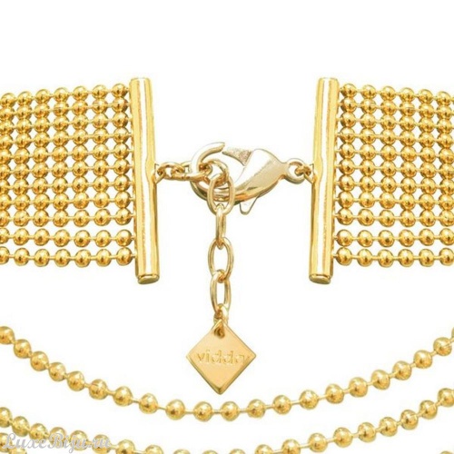 Колье VIDDA, Lady, с австрийскими кристаллами, VD22-01469 зеленый, 45см фото 2