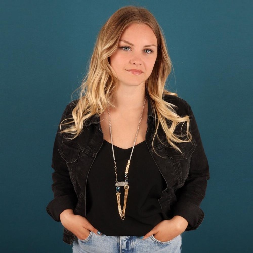 Колье TARATATA, Illusion, с перламутровыми и стеклянными бусинами, TT-W23-07112-204 синий фото 3