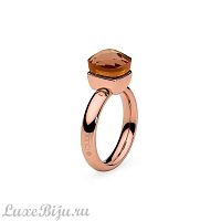 Кольцо Qudo Firenze smoked topaz 18.5 мм, 610767 BR/RG