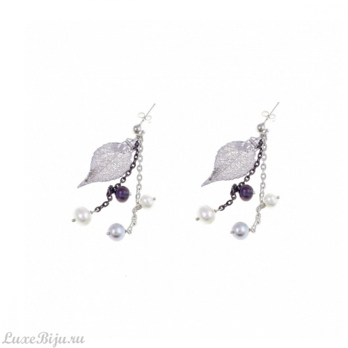 Серьги Ester Bijoux Берёза F713-S BW