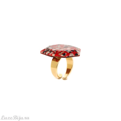 Кольцо Nature Bijoux, Palazzo, разъемное, с далматинской яшмой в смоле, NB23.2-19-24968 красный