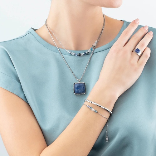 Колье Coeur de Lion Blue-Silver, 1200/10-0717 фото 6