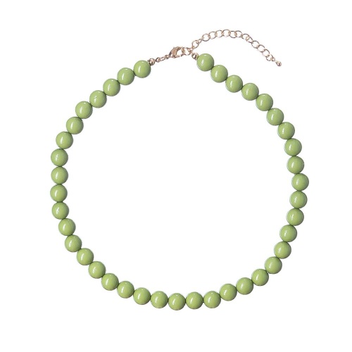 Колье Moon Paris, Valentine, с акриловыми бусинами, MVL-22.12-002 оливковый