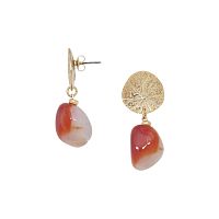 Серьги Nature Bijoux, Minerama, с агатом, NB26.1-12-90636 коричневый