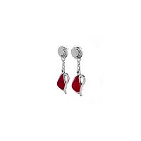 Серьги Tra-la-ra, Infinity, со вставкой из смолы, TLR23-231P103 красный