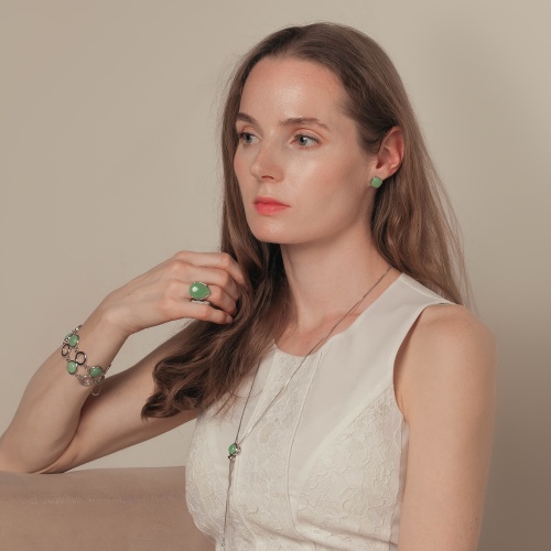 Серьги Possebon Q.Verde, A0265.14 S фото 2