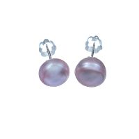 Пуссеты Moon Paris, с жемчугом, Mo-Y24.11-068 розовый