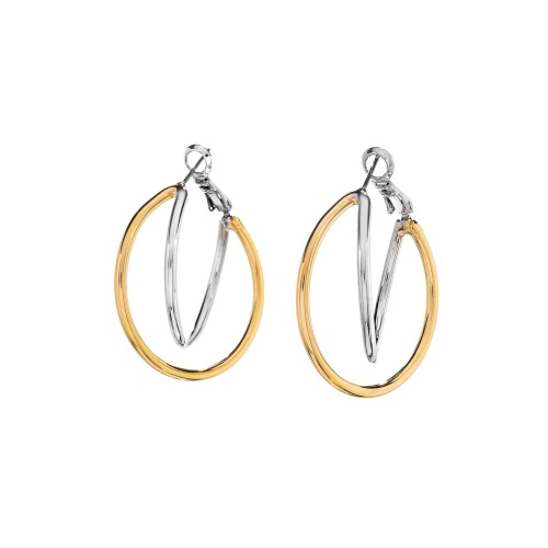 Серьги Moon Paris, Ringo, биколорные конго, MR-26.01-030 золотистый