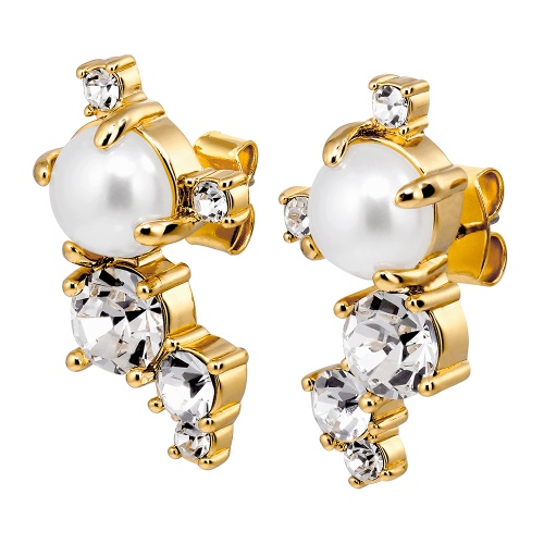 Серьги Dyrberg Kern CURRA SG CRYSTAL / WHITE PEARL  480085, 480085 фото 4