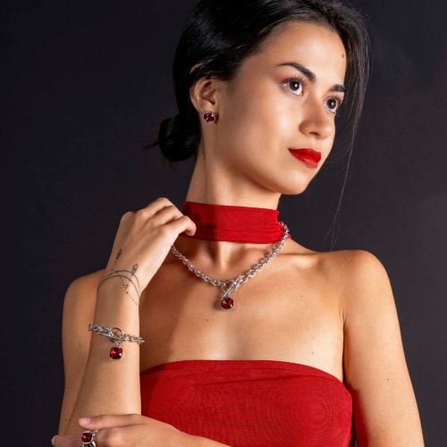 Браслет Tucco, Camila, с кристаллом, TC26.1-TMPU226-P красный фото 3