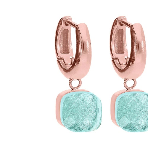 Серьги Qudo Firenze soft aqua, 300413 BL/RG фото 5