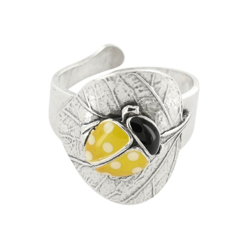 Кольцо TARATATA, Cox, разъемное, с цветной смолой, TT-T25-04403-10Y желтый фото 6