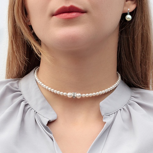 Колье Fiore Luna Cube Crystal, B2409PE-N01.1 BW/S фото 2