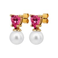 Серьги Dyrberg Kern EMO SG ROSE / WHITE PEARL, 480039