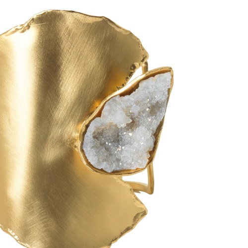 Браслет Katerina Vassou, Ascella, кафф с друзой агата, KV26.1-307541GWHITE белый фото 3