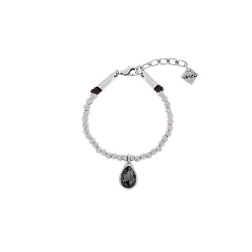Браслет VIDDA, Drop, с кристаллом Swarovski, кожа, VD23.2-01760 оливковый