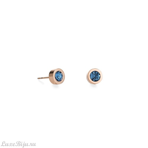 Пусеты Coeur de Lion Petrol Rosegold, 0228/21-0628