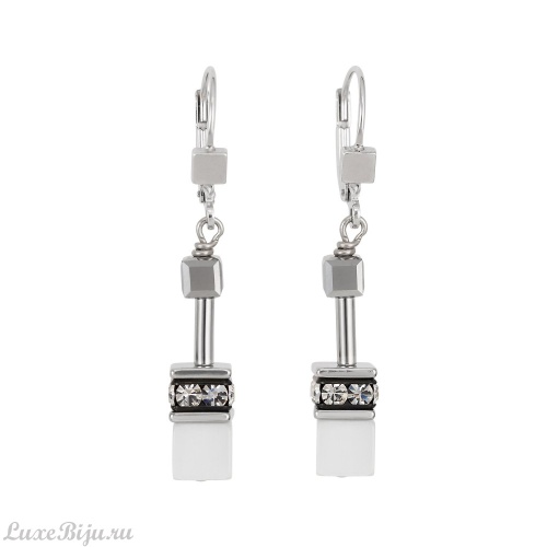 Серьги Coeur de Lion White 4020/20-1400