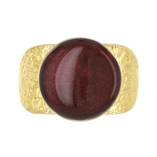 Кольцо TARATATA, Electron, разъемное, со смолой и слюдяным порошком, TT-W23-03405-208 коричневый фото 5