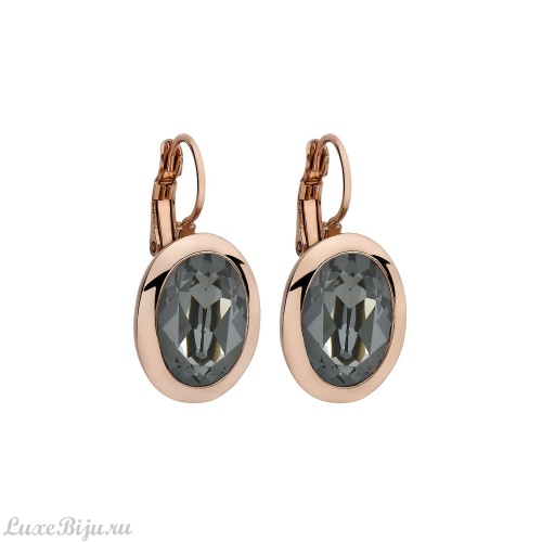 Серьги Qudo Tivola Silver Night 303128 BW/RG