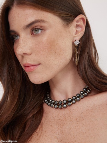Колье Fiore di Firenze CO1863 PERLA GRAFITE фото 3