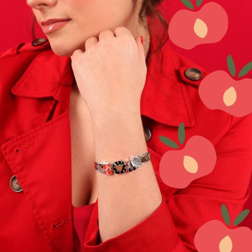 Браслет TARATATA, Kiff me, с цветной смолой и стеклянными бусинами, TT-H24-08312-105 розовый фото 3