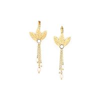Серьги Franck Herval, Merry, с кристаллом Swarovski и жемчугом, FH24.2-12-68955 золотистый