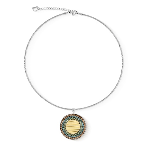 Колье Coeur de Lion Multicolour Pastel Silver, 2037/10-1580