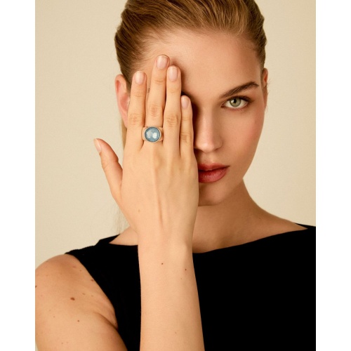 Кольцо VIDDA, Fire, с кристаллом Swarovski, VD25.2-02309 голубой, 18 фото 2