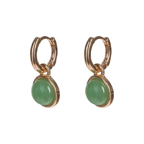 Серьги Fiore Luna GREEN AVENTURINE, LE1114 G/G